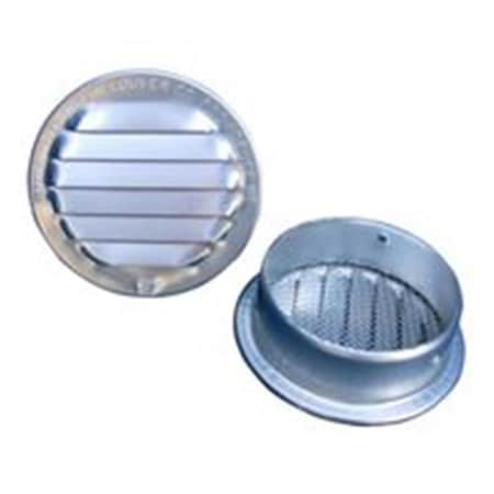 Prontitud 6 in. Louver with Screen Aluminum Round, Brown - 0.09 PR1838404